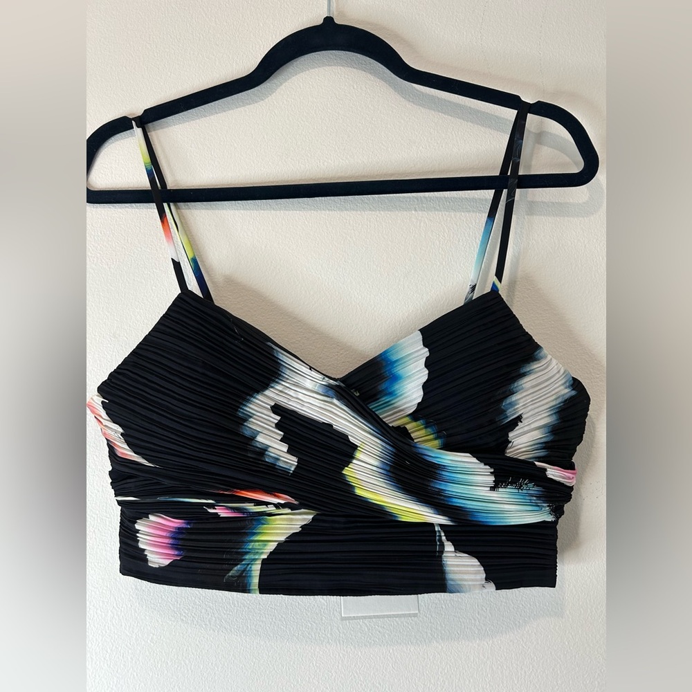 A.L.C. | Sula Tie Dye Cropped Top Spaghetti Straps Size 4